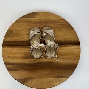 New Little Kids Girls‎ Tucker & Tate Tarya Rose Gold Glitter Sandals Size 10 C